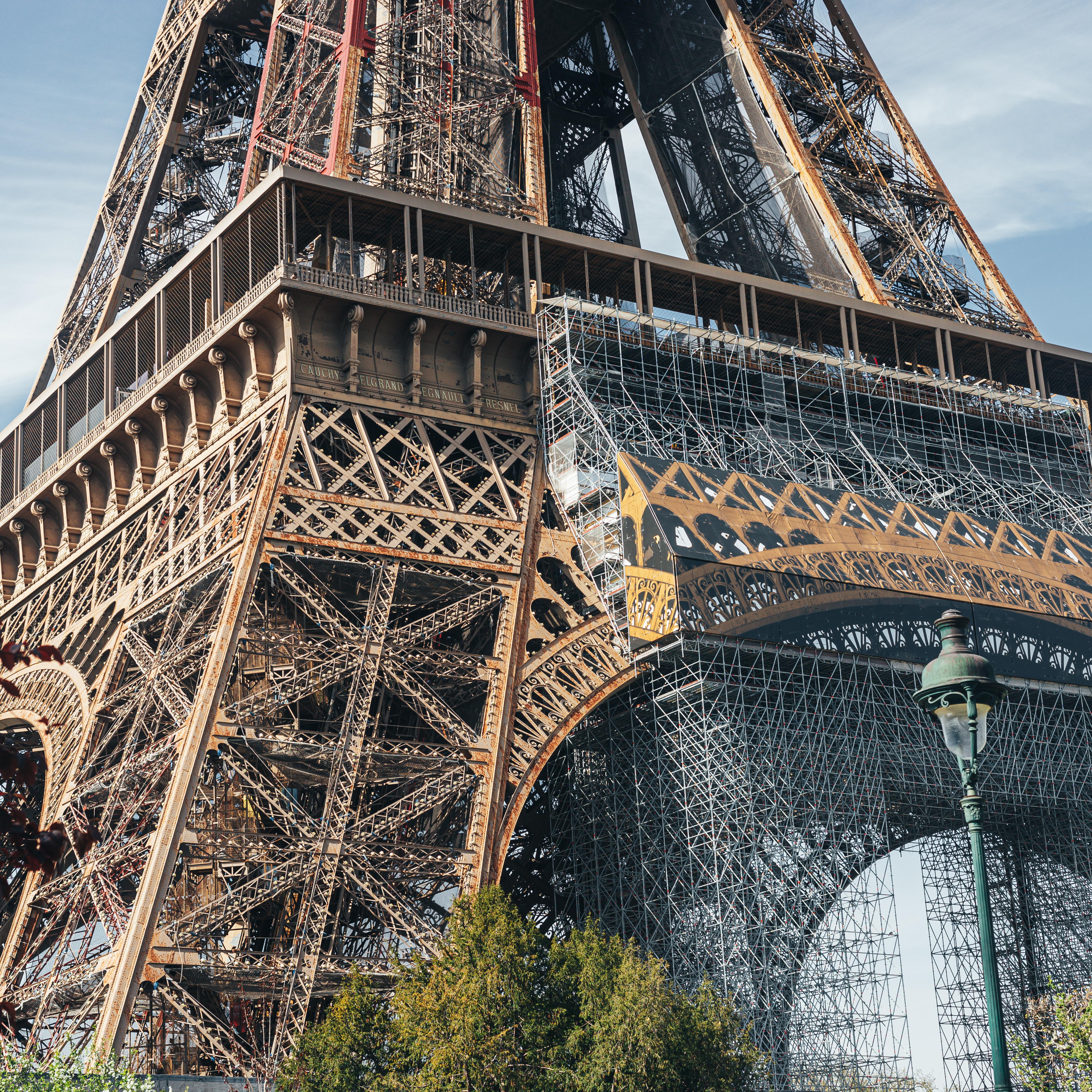 Eiffel Tower under construction